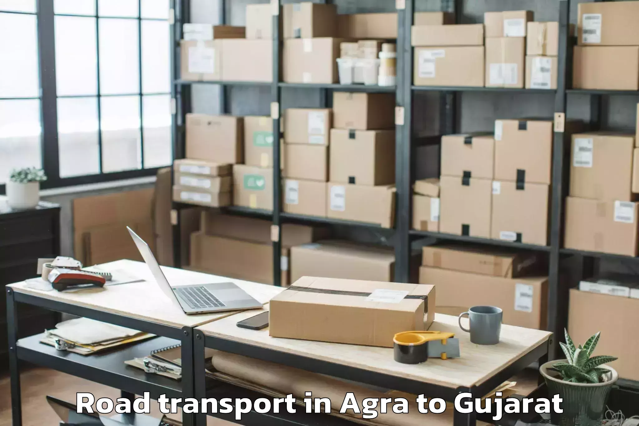 Discover Agra to Dhuvaran Road Transport